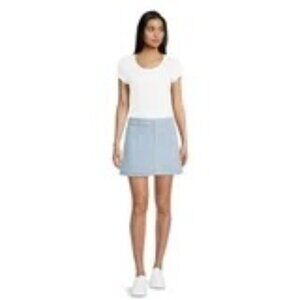 Light Blue Denim Skirt